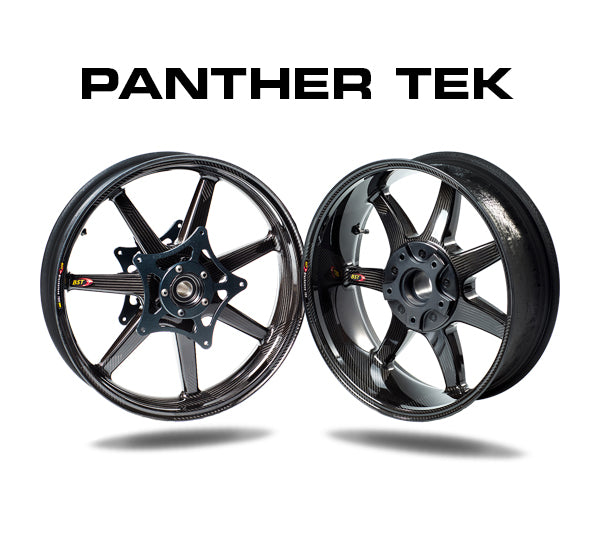 BST Panther TEK 7 Spoke Carbon Fiber Front Wheel for the BMW R nineT (2017+) - w/ Hub Mounted ABS ring - 3.5 x 17