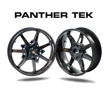 BST Panther TEK 7 Spoke Carbon Fiber Rear Wheel for the BMW R 1200 / 1250 R RS and RS 2014+ (ABS) - 6.0 x 17
