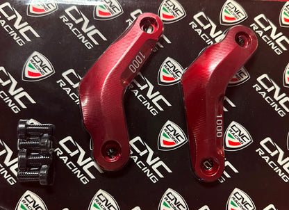 CNC Racing Passenger Rearset / Foot peg Blanking Plate Set for MV Agusta Brutale and Rush 1000