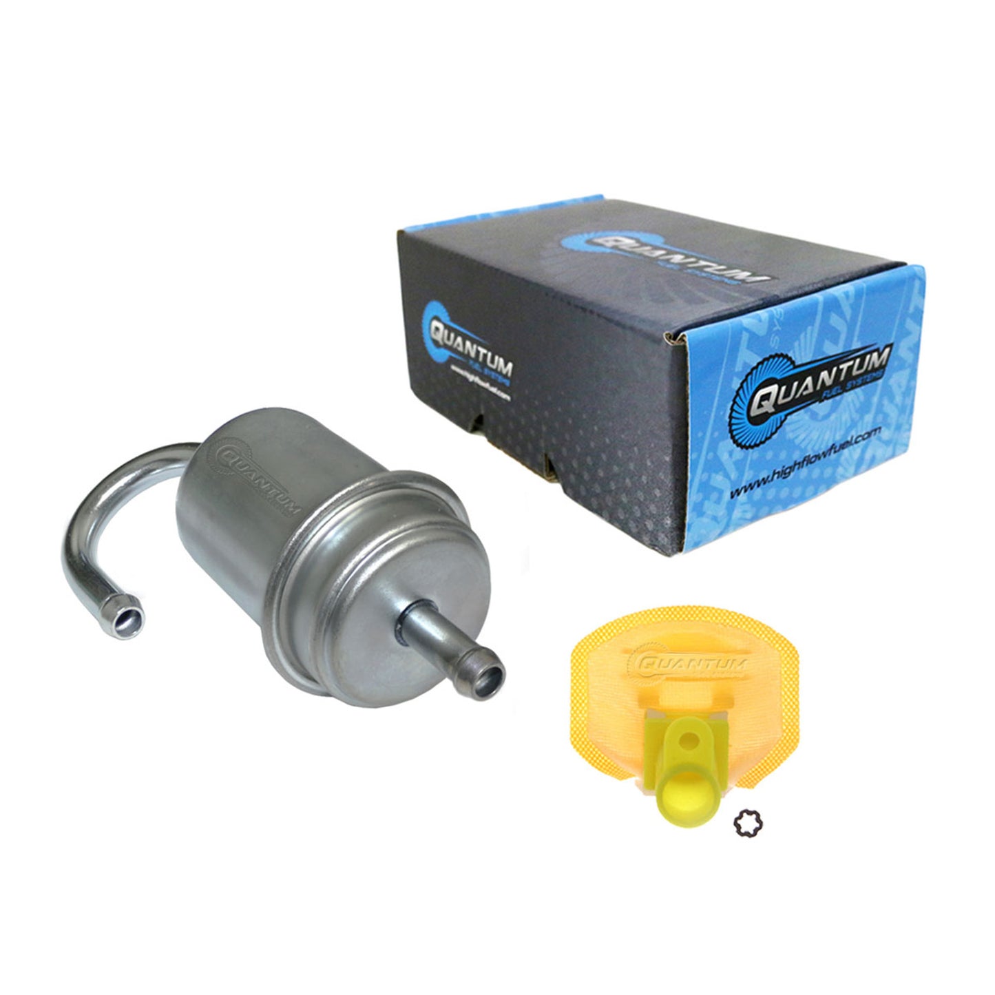 Quantum Fuel Systems Fuel Pump Strainer/Filter Kit w/ Fuel Filter, Strainer for the Honda CB919 '02-07 & etc.