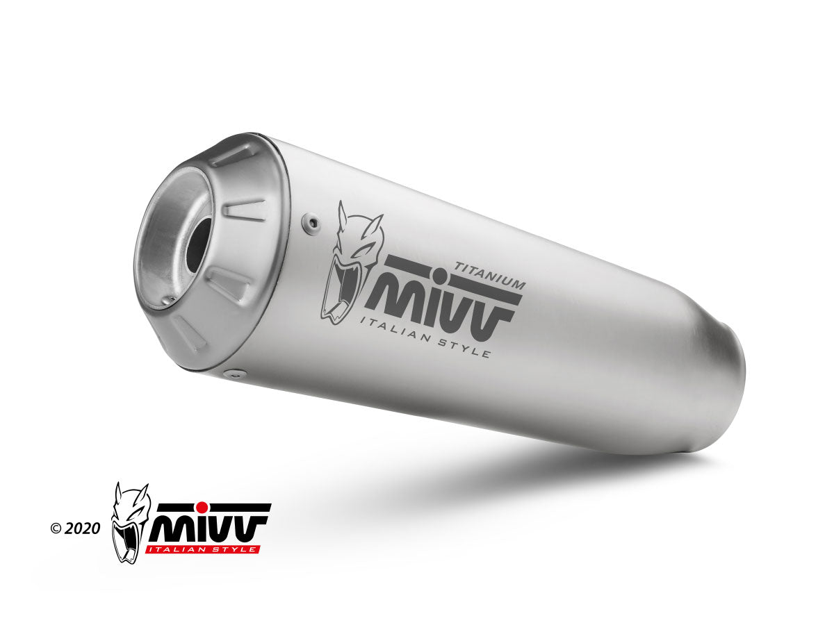 MIVV Full System 1x1, X-M1 Titan, Alto/High up Exhaust For Aprilia Tuono 660 21, RS 660 20-21