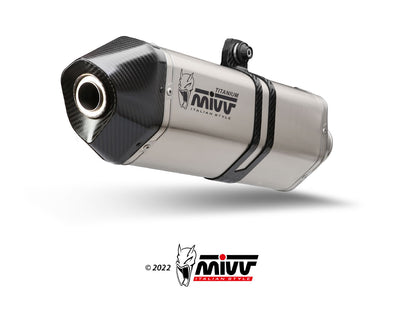 MIVV Full System 4x2x1, Speed Edge Full Titanium, Standard Exhaust For Kawasaki ZX-6R 636 2013-2016