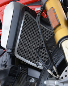 R&G Racing Radiator Guard for the Ducati Monster 1200/R/S/Monster 821/Supersport/S '17-'20 / Supersport 950/S '21-'22 / Hypermotard 950/Diavel 1260/S '19-20