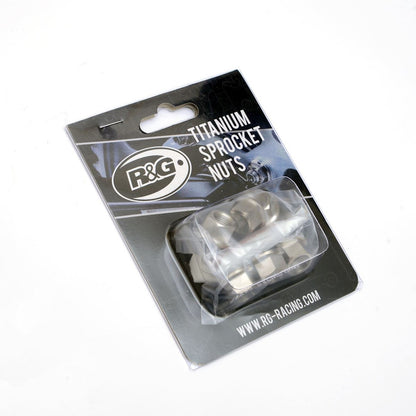 R&G Racing Titanium Sprocket Nut (RGN06) M8 - 6 pack