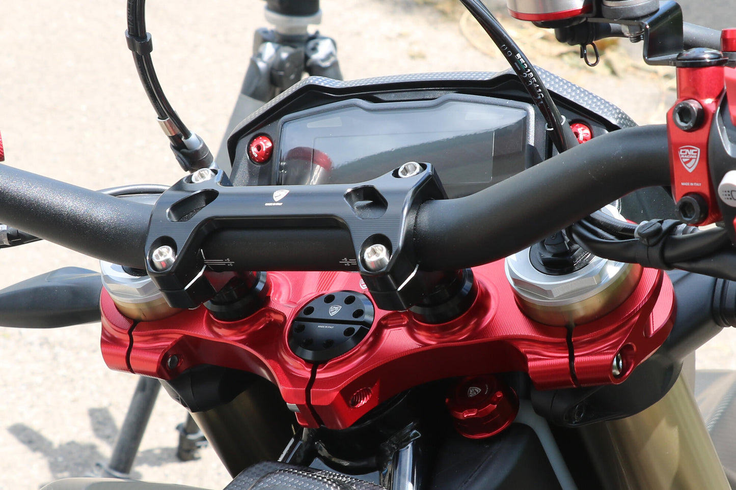 CNC Racing Handlebar Upper Clamp for the Ducati Hypermotard 698 Mono