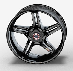 BST Rapid TEK 5 Split-Spoke Carbon Fiber Rear Wheel for the Ducati 899 / 959 Panigale, Monster 821, and Multistrada 950 / V2 - 6.0 x 17