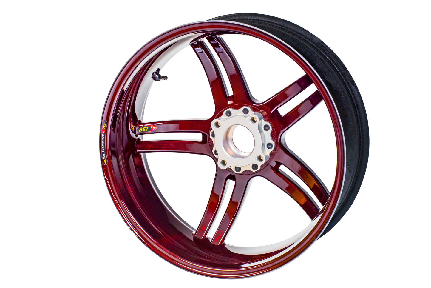 BST Rapid TEK 5 Split-Spoke Carbon Fiber Rear Wheel for the Yamaha YZF-R6 (2017+) - 6.0 x 17