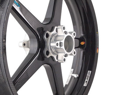 BST Twin TEK 5 Spoke Carbon Fiber Front Wheel for the Triumph Rocket III (06-13) - Includes Carrier - 3.5 x 18