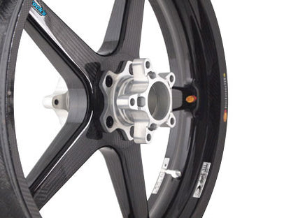 BST Twin TEK 5 Spoke Carbon Fiber Front Wheel for the Triumph Rocket III (06-13) - Includes Carrier - 3.5 x 18