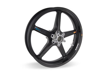 BST Twin TEK 5 Spoke Carbon Fiber Front Wheel for the Triumph Rocket III (06-13) - Includes Carrier - 3.5 x 18
