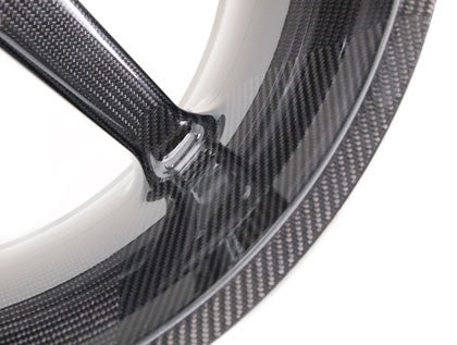 BST Twin TEK 5 Spoke Carbon Fiber Rear Wheel for the Triumph Rocket III (2014+) w/ABS - Includes Carrier - 8.5 x 18