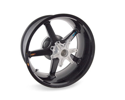 BST Twin TEK 5 Spoke Carbon Fiber Rear Wheel for the Triumph Rocket III (2014+) w/ABS - Includes Carrier - 8.5 x 18