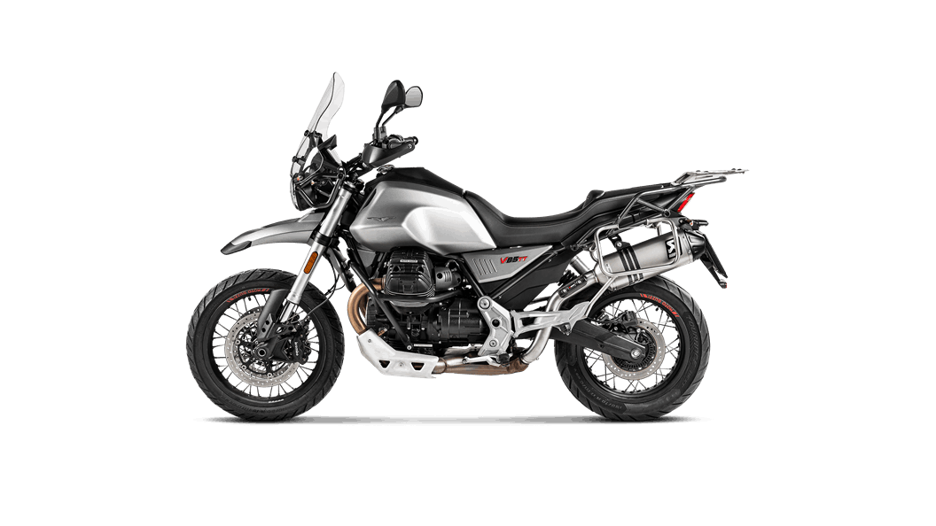 Akrapovic Titanium Slip-on Exhaust System for Moto Guzzi V85 TT (19-20)