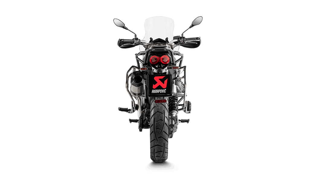 Akrapovic Titanium Slip-on Exhaust System for Moto Guzzi V85 TT (19-20)