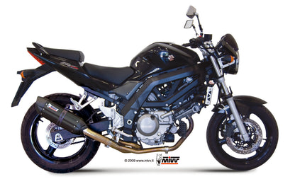 MIVV Slip-on, Suono Black, Standard Exhaust For Suzuki SV 650 2004-2015
