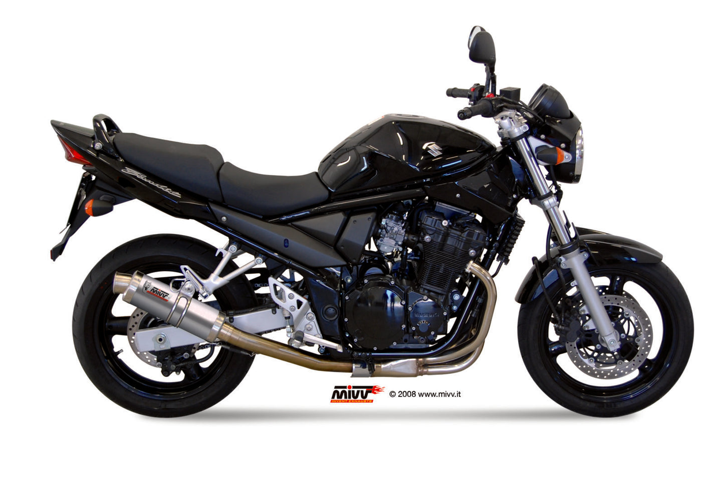 MIVV Slip-on, GP Titanium, Standard Exhaust For Suzuki Bandit 650 2005-2006