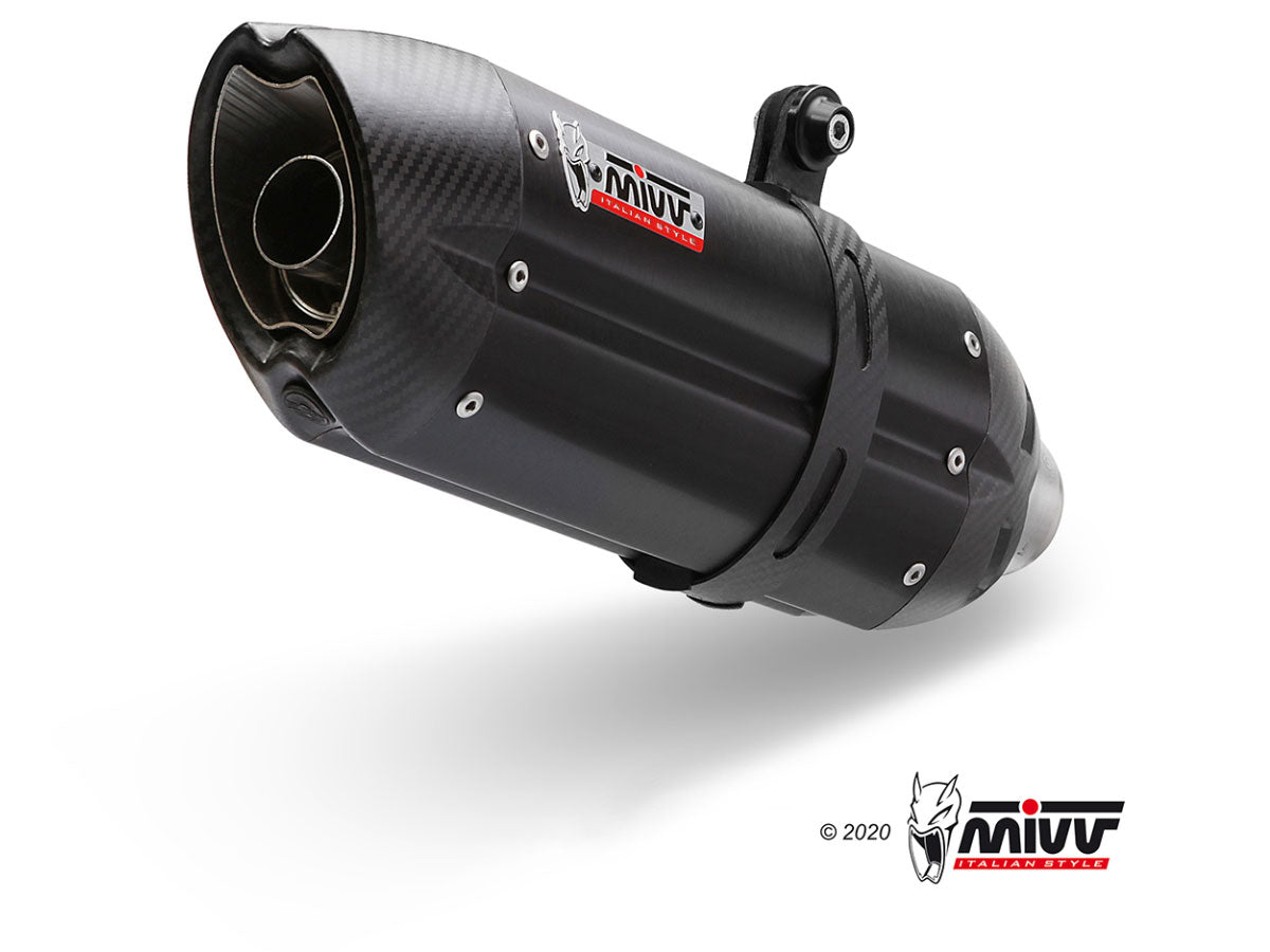 MIVV Full System 2x1, Suono Black, Standard Exhaust For Suzuki DL V-Strom 650 2007-2011