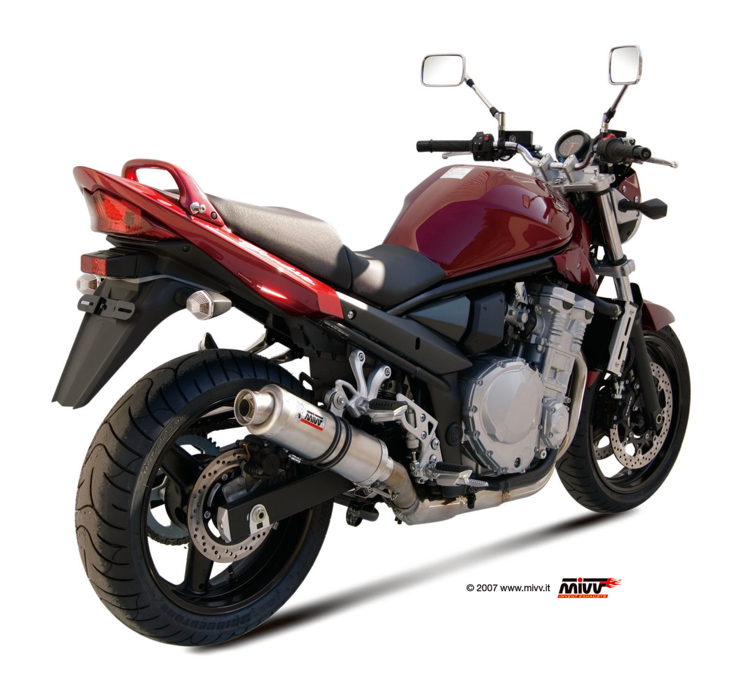 MIVV Slip-on, GP Titan, Standard Exhaust ForSuzuki GSX 650 F 08-15, Bandit 650 07-15