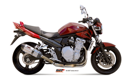 MIVV Slip-on, Suono Stainless Steel, Standard Exhaust For Suzuki GSX 650 F 08-15, Bandit 650 07-15