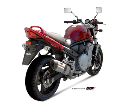 MIVV Slip-on, Suono Stainless Steel, Standard Exhaust For Suzuki GSX 650 F 08-15, Bandit 650 07-15