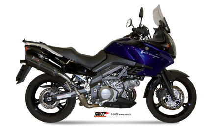 MIVV 2 Slip-on, Suono Black, Standard Exhaust For Suzuki DL V-Strom 1000 2002-2013