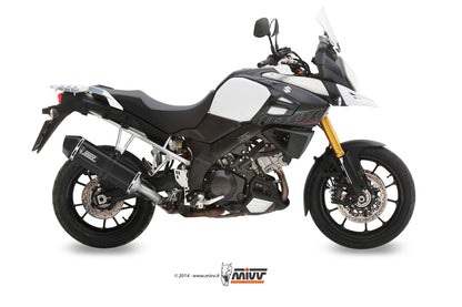 MIVV Slip-on, Speed Edge Black, Standard Exhaust For Suzuki DL V-strom 1000/1050 2014-2022