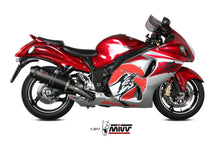 MIVV 2 Slip-on, Oval Carbon, Standard Exhaust For Suzuki Hayabusa 2008-2017