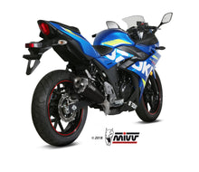 MIVV Slip-on, Delta Race Black, Standard Exhaust For Suzuki GSX 250 R 2017-2020