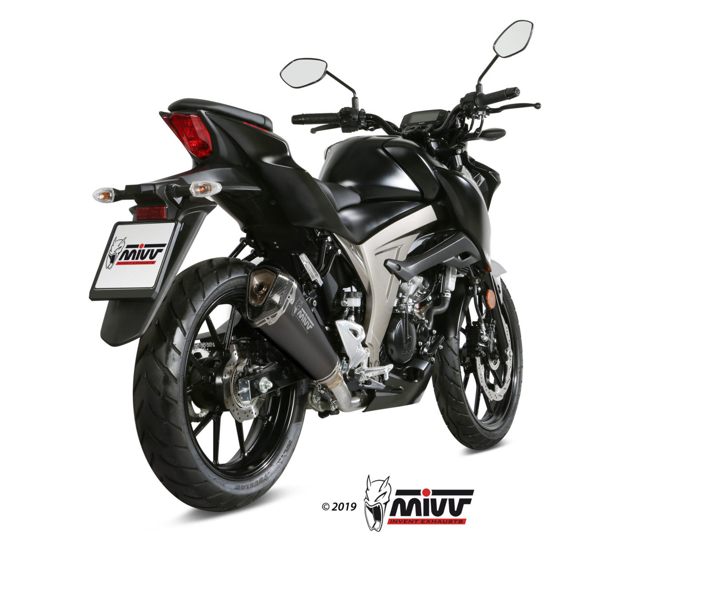 MIVV Full System 1x1, Delta Race Black, Standard Exhaust For Suzuki GSX-R 125/ GSX-S 125 2017-2020