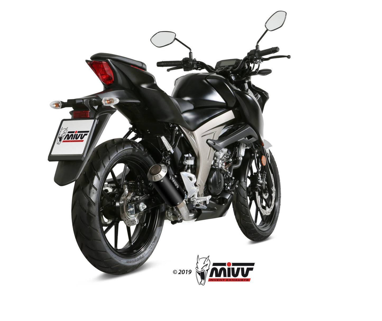 MIVV Full System 1x1, MK3 Black, Standard Exhaust For Suzuki GSX-R 125/ GSX-S 125 2017-2020