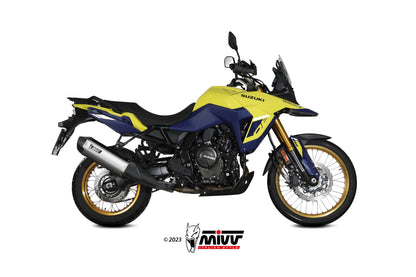 MIVV Slip-on, Speed Edge Stainless Steel, Standard Exhaust For Suzuki V-Strom 800 DE / SE 2023-2024