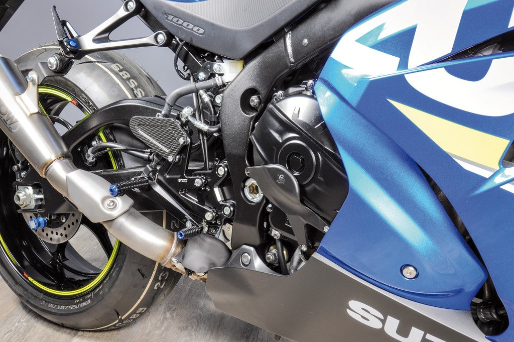 Bonamici Racing Aluminium Rearsets for the Suzuki GSX-R1000 2017-2023