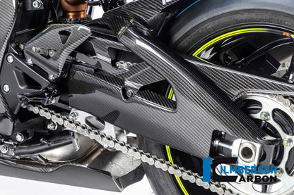 Ilmberger Carbon Swingarm Cover Left, Side for the Suzuki GSX-R1000 / GSX-R1000R '17