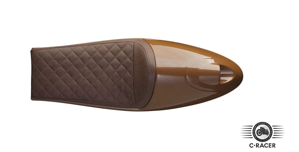 C-Racer "Long Classic A" edition Universal Cafe Racer Seat and Tail Fairing - SCR2.1