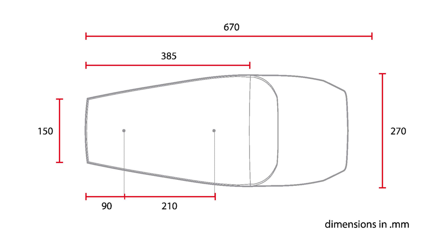 C-Racer FC Tracer edition Universal Fully Covered Flat Track Seat - SCR5FC