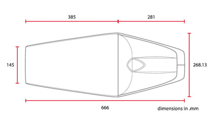 C-Racer "Late Classic" Universal Cafe Racer Seat and Tail Fairing - SCR8