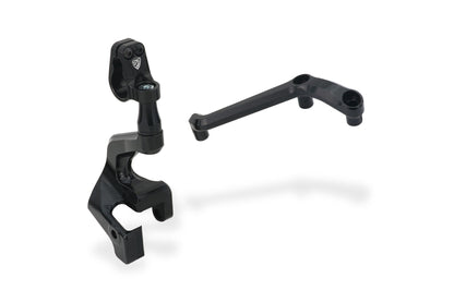 CNC Racing Steering Damper Mount kit for Ducati Multistrada V4 Pikes Peak / RS with CNC Racing Handlebar Clamp RM251