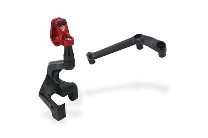 CNC Racing Steering Damper Mount kit for Ducati Multistrada V4 / S with CNC Racing Handlebar Clamp RM251