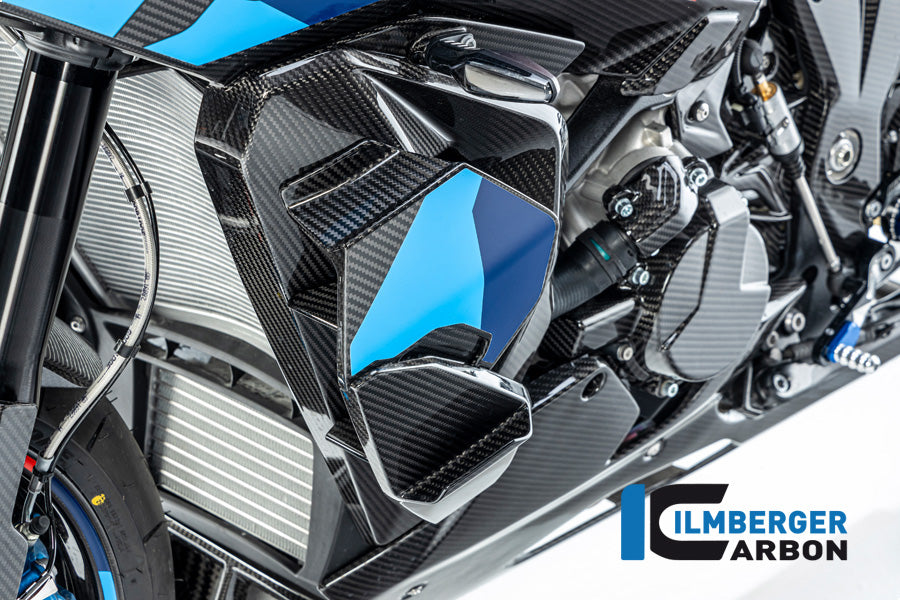 Ilmberger Carbon Cover on the Watercooler with Winglet Position, Left for the BMW M 1000 XR 2024
