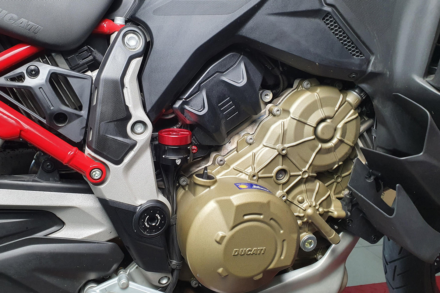 CNC Racing Rear Brake Reservoir Tank Clamp for Ducati Multistrada V4 / S / Sport