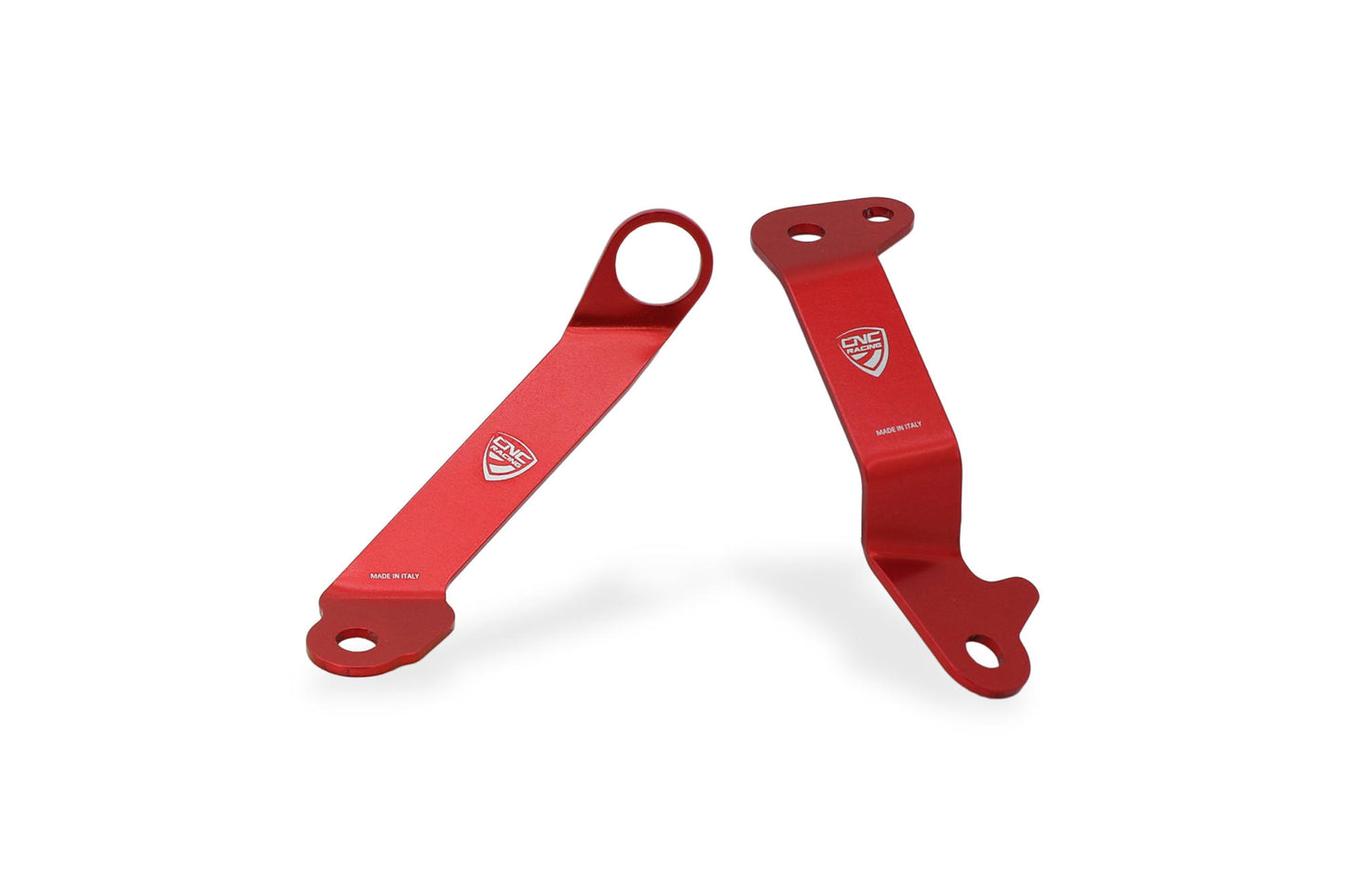 CNC Racing Aluminum Front Reservoir Brackets for the Ducati Panigale V4 (21-24)