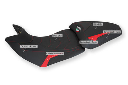 CNC Racing Rider and Passenger Seat Covers for the Ducati Multistrada 1200 / 1260 (2015+)