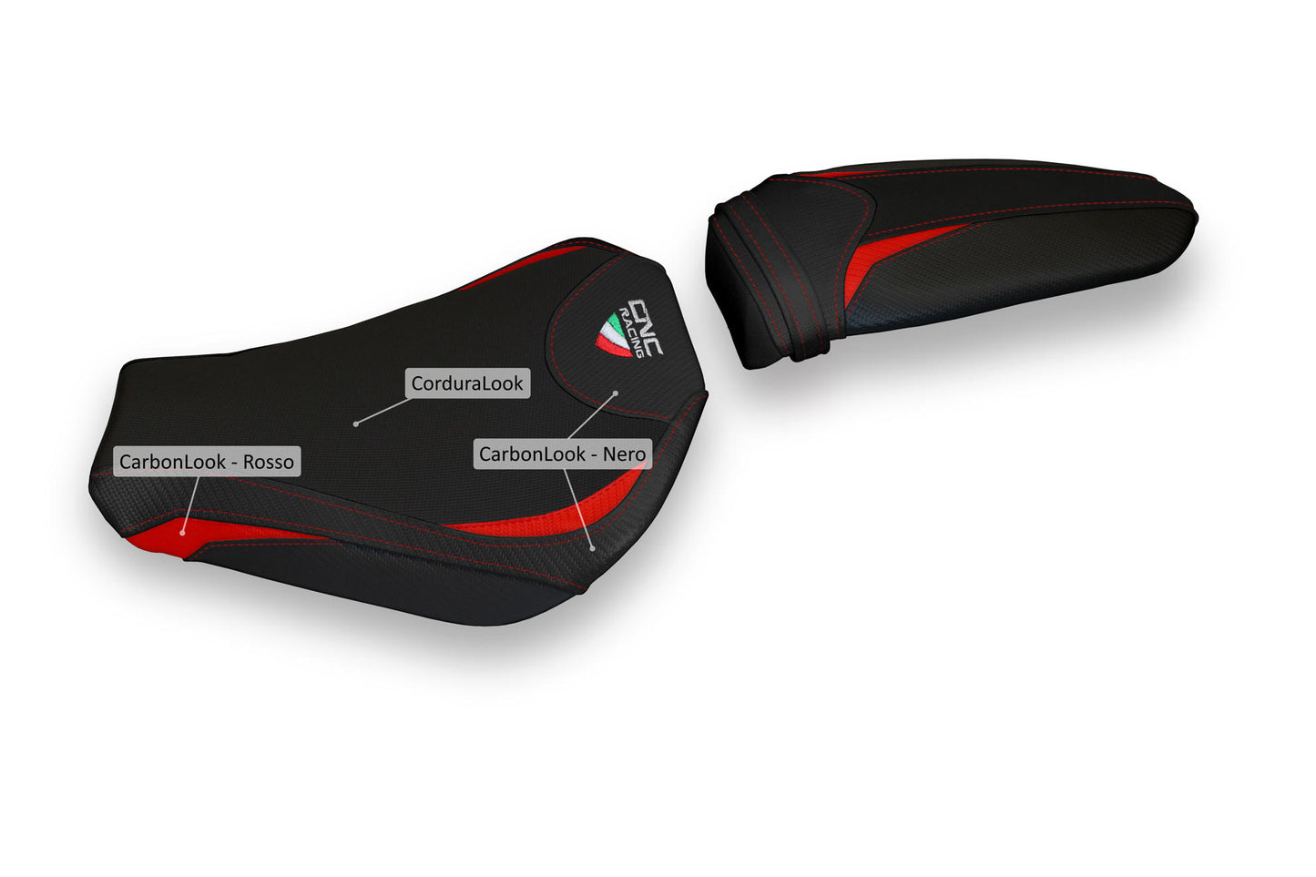 CNC Racing Rider and Passenger Seat Covers for the MV Agusta F3 675 / 800