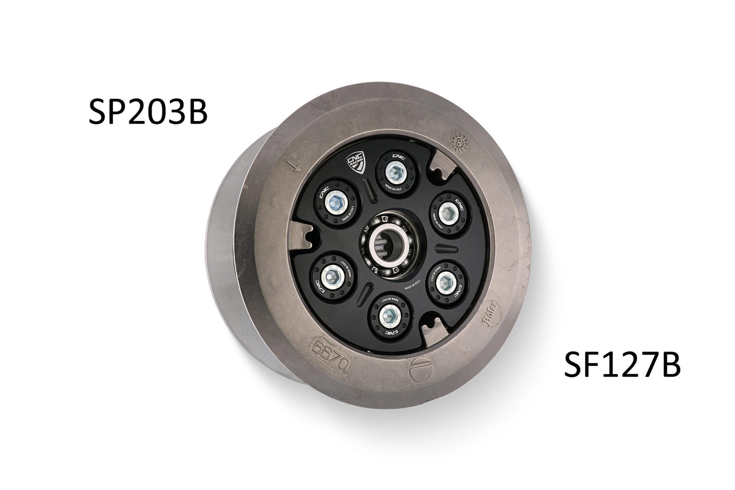 CNC Racing Clutch Spring Retainers for Ducati's with 6 spring Wet Clutches