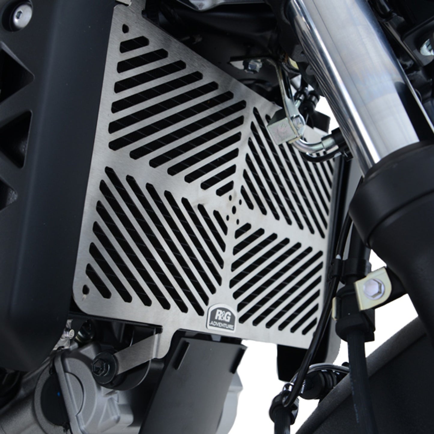 R&G Racing Stainless Steel Radiator Guard for Suzuki SV650 / SV650X '16-'22