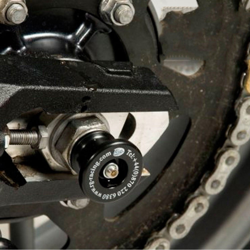 R&G Racing Rear Axle Sliders / Protectors for Triumph Tiger 800/800XC '11-'14 & Tiger 800 XCX '15 Spool Style