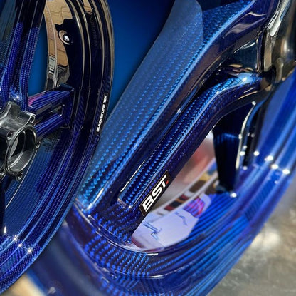BST Diamond TEK 5 Spoke Carbon Fiber Front Wheel for the Yamaha YZF-R6 (98-02) - 3.5 x 17
