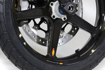 BST Twin TEK 5 Spoke Carbon Fiber Front Wheel for the Harley Davidson, Indian, and V-Twin Custom Models - 2.50 x 19