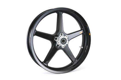 BST Twin TEK 5 Spoke Carbon Fiber Front Wheel for the Harley Davidson, Indian, and V-Twin Custom Models - 2.50 x 19