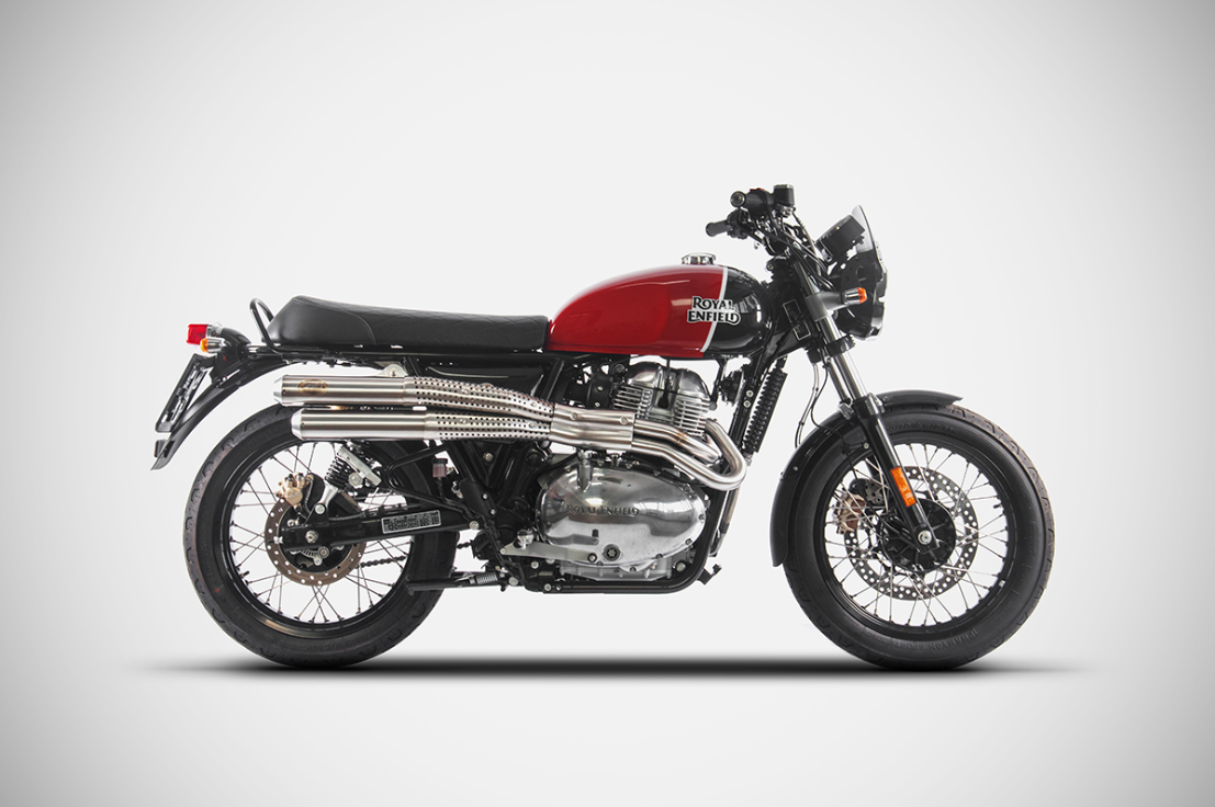 ZARD Full Exhaust "FLAT TRACK" for Royal Enfield Continental GT / Interceptor (2019+)